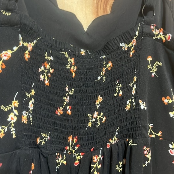 41 Hawthorn Black Floral Scallop Neck Mini Dress Size 2X - Picture 6 of 8
